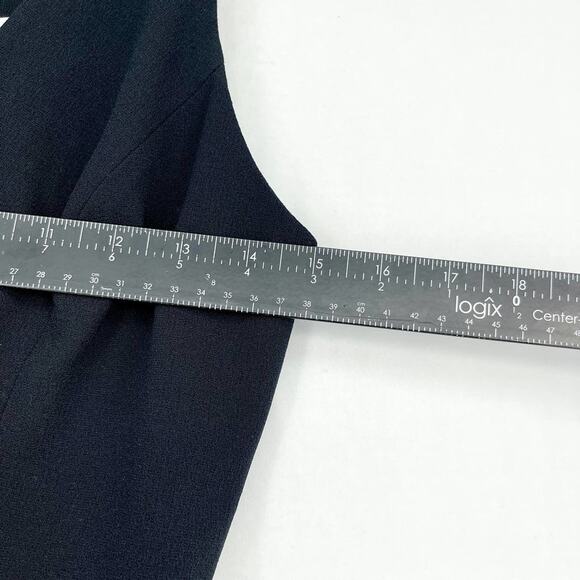 Dress the Population Black Isabelle Deep V-Neck Mermaid Midi Fitted Dress Sz S - Picture 6 of 8